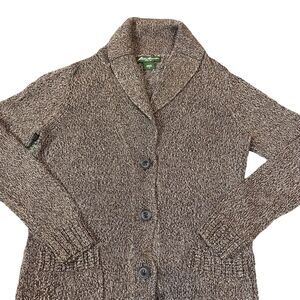 Eddie Bauer Collared Pocketed Womens Cardigan Size Medium